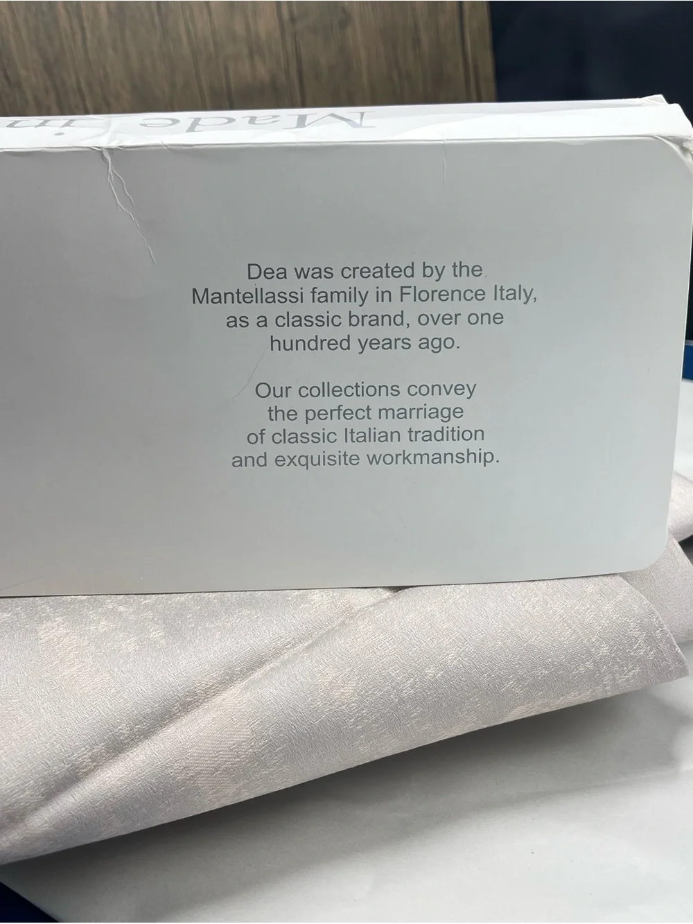 DEA Italian Luxury Linens King Duvet Cover 2 Pillowcases 3 Piece Set Pale Beige
